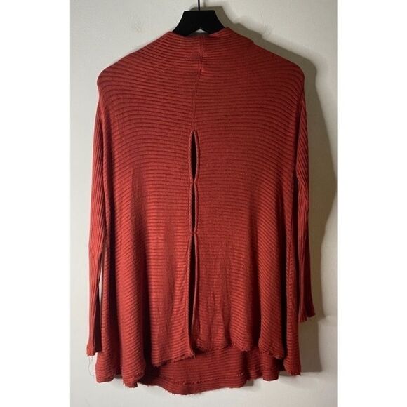 Free People Love Split Back Ribbed Long Sleeve Size S - Picture 5 of 10
